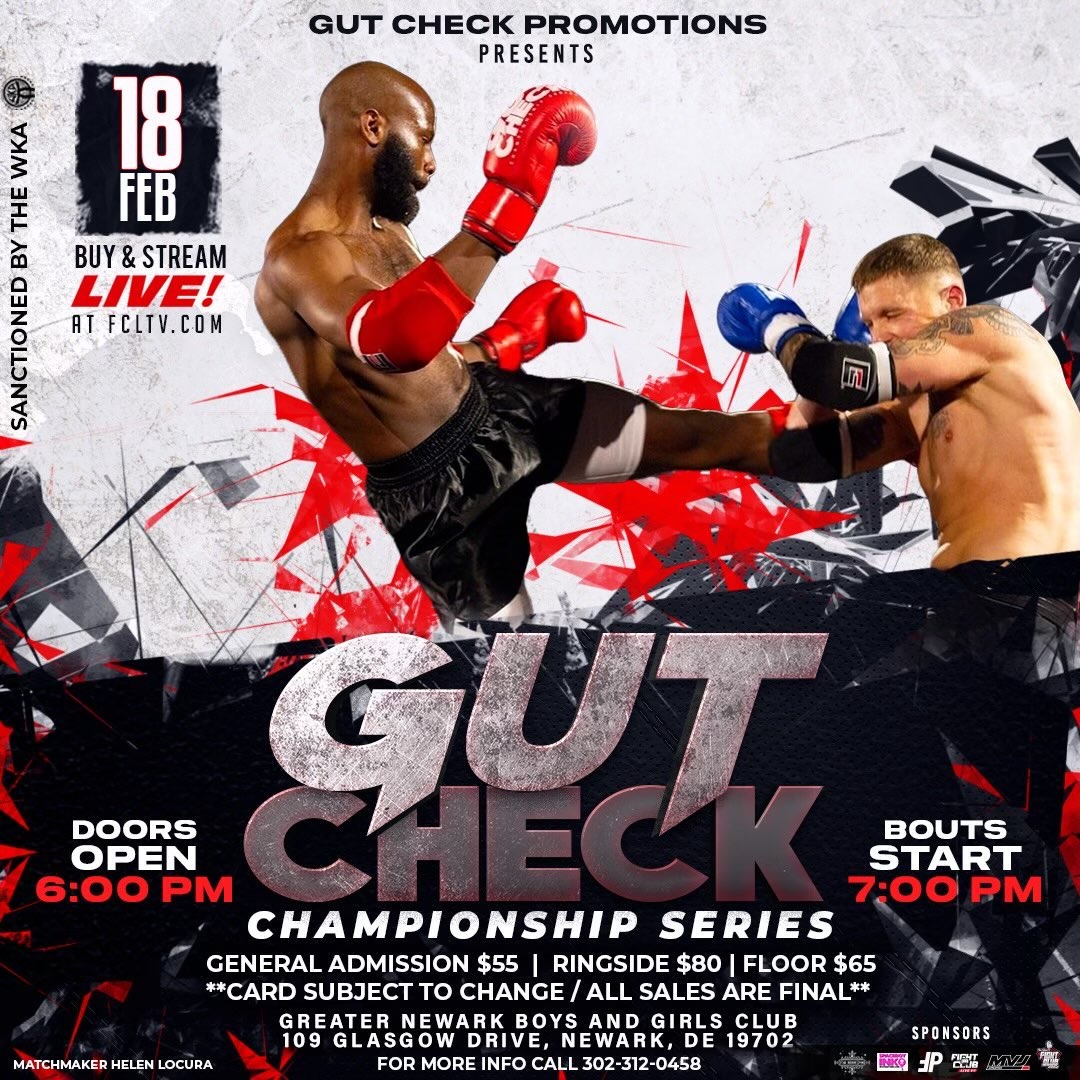 Gut Check Fight Night Amateur Boxing Sanctioned By USA