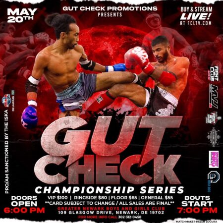 Live Stream Boxing, Kickboxing, and Muay Thai, May 20th, 2023