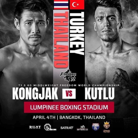 Kongjak vs Kutlu, two fighters set to compete for the 72.5 KG middleweight Freedom World Championship at Lumpinee Stadium