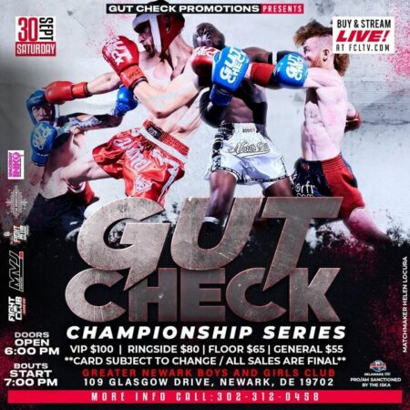 Gut Check Championship Series | Muay Thai Kickboxing | September 30th