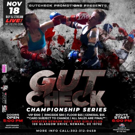 Gut Check Promotions | Muay Thai Kickboxing Live Stream | November 18th, 2023