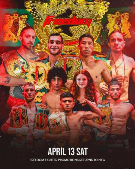 Muay Thai Live Stream: Freedom 21: New York's Premier Muay Thai Event on April 13
